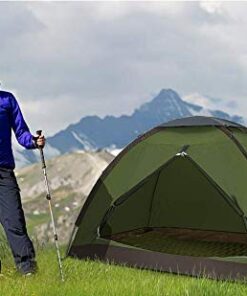 Night Cat Backpacking Tent for One 1 to 2 Persons Lightweight Waterproof Camping Hiking Tent for Adults Kids Scouts Easy Setup Single Layer 2.2x1.2m Army Green 1 Person (4ft Width) 27 41reIBTDEL