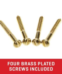 Allen Company Shotgun and Rifle Brass Wall Mount Hooks - Heavy-Duty Gun Rack - Shooting Accessories for Home - Comes with Four Brass-Plated Screws - One Pair 31 41reWgE7VRL