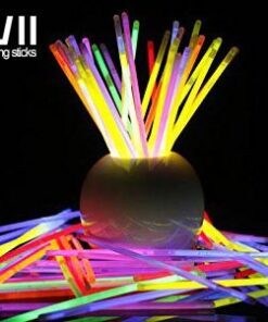 VIVII Glowsticks, 100 Light up Toys Glow Stick Bracelets Mixed Colors Party Favors Supplies (Tube of 100) 33 41rnY19l7LL
