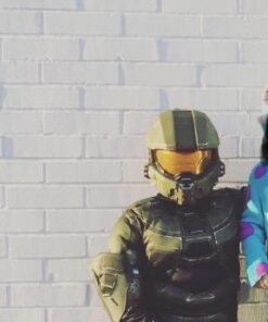 Master Chief Classic Muscle Costume, Large (10-12) Large (10-12) Kids Classic Costume 20 41rqhIwZmrL