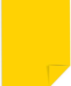 Neenah Paper 22531 Color Paper, 24lb, 8 1/2 x 11, Solar Yellow, 500 Sheets 500 Count (Pack of 1) Kraft Wrap 9 41rwr34FYRL