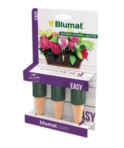 Blumat Bottle Adapter (3 Pack): Self Watering Spikes/Houseplant Watering Stakes, Automatic Irrigation System, Use When On Vacation,Terracotta Spikes to use with Recycled Plastic Water Bottles (3 Pack) 17 41s5UBawjcL