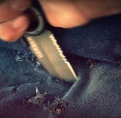 Gerber Gear Remix Folding Knife - 3" Partially Serrated Edge Pocket Knife - EDC Gear and Equipment - Black Serrated Edge-Black 31 41s6nTAqPpL