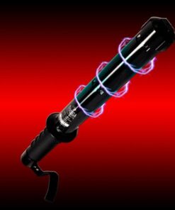 Alternative view of O-MEGA Star Warrior Stun Gun 150,000v, Legal Max Amps. Extra Large Black