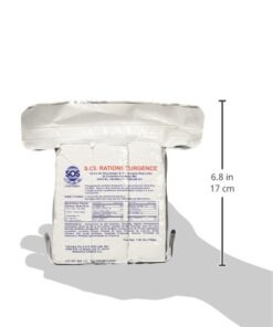 S.O.S. Rations Emergency 3600 Calorie Food Bar - 3 Day / 72 Hour Package with 5 Year Shelf Life Net wt. 1.60lbs (756g) 1 Pack 15 41sB1xOx93L