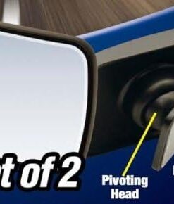 Total View 360 Wide Angle Universal Adjustable Blind Spot Mirror, Frameless Square Design, 2 Pack 20 41sDzA4flL