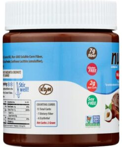 Nutilight No Sugar Added Hazelnut Spread with Cocoa and Milk, Keto and Diabetic Friendly, Kosher, Non-GMO,100% Natural, Cholesterol-Free, Gluten-Free, and Soy-Free, 11 Ounces (Pack of 1) 15 41soRmayLSL