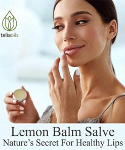 Teliaoils Lemon Balm Salve, Fast Acting/Natural Salve. Cold Sores - Skin Rashes - Irritated Skin - Itchy Skin. (1.7 Oz / 50 Ml) 1.76 Ounce (Pack of 1) 22 41t4tRSmdnL