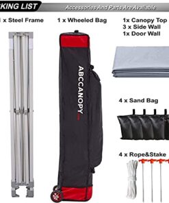 ABCCANOPY Ez Pop up Canopy Tent with Awning and Sidewalls 10x10 Market -Series, Grey Gray 9 41tDMKSJkL