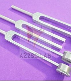 Set of 3 pcs Aluminum Sensory Tuning Forks C 128 256 512 (A2ZSCILAB Brand)