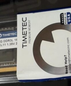 Timetec 4GB DDR3L / DDR3 1600MHz PC3L-12800 / PC3-12800 Non-ECC Unbuffered 1.35V / 1.5V CL11 2Rx8 Dual Rank 204 Pin SODIMM Laptop Notebook PC Computer Memory RAM Module Upgrade (4GB) 22 41tVdF0jMiL
