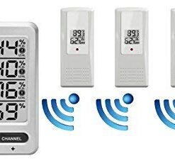 Ambient Weather Wireless Indoor/Outdoor 8-Channel Thermo-Hygrometer with Four Remote Sensors WS-10-X4 12 41tsacRsq5L