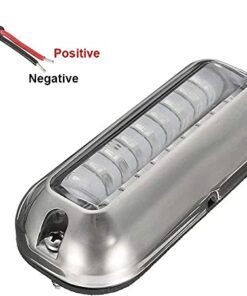 Kqiang Waterproof Marine Boat Light Stainless Steel 27 LEDs Blue Underwater Pontoon Marine Boat Transom Lights Pack of 2(Blue) 18 41tv0Pt9vhS