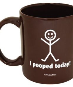 Funny Guy Mugs I Pooped Today Ceramic Coffee Mug - 11oz - Ideal Funny Coffee Mug for Women and Men - Hilarious Novelty Coffee Cup with Witty Sayings 9 41uJNz4ZlL