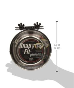 MidWest Homes for Pets Snap'y Fit Food Bowl | Pet Bowl, 20 oz. (2.5 cups) | Dog Bowl Easily Affixes to a Metal Dog Crate, Cat Cage or Bird Cage | Pet Bowl Measures 6L x 6W x 2H Inches,Silver 20 Ounces (2.5 cups) 29 41uXgHp1ZdL