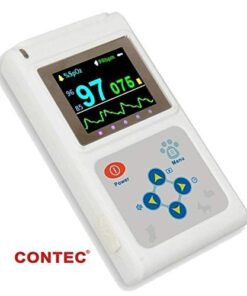 CONTEC Veterinary Handheld CMS60D-Vet Pulse Tester Pulse Oxygen Saturation and Pulse Rate Tongue Probe Pets/Animals/cat/Dog with PC Software 14 41ualbugIL