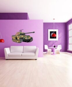 Military Wall Decals - Desert CamoTank - 12 inch Removable Graphic 12 41uhByZz1zL