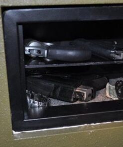 BARSKA AX11620 Biometric Fingerprint Mini Security Home Safe Box 0.29 Cubic Ft, Black, 12" x 8" x 7.75" Front Opening Compact 0.23 CU FT 34 41uoozFBtL