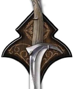 Alternative view of UNITED CUTLERY LOTR Oncrist Sword of Thorin Oakenshield–Authentic Replica, Stainless Steel Blade, Wooden Wall Display–LOTR Collector’s Piece-38 3/2”