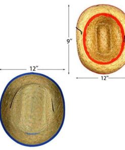 JOYIN Toy Pack of 12 Childs Straw Cowboy Hats with Cowboy Bandannas (6 Red & 6 Blue) Christmas Party Favors 23 41uuwcNSkL