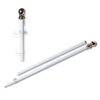 Grace Alley Flag Pole: 6 Foot Tangle Free Spinning Flag Pole. Residential or Commercial Flag Pole. Wind Resistant/Rust Free. (White) White 7 41v1vY RMML