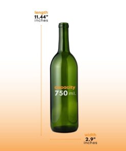 Green Wine Bottles, 750 ml Capacity (Pack of 12) 20 41v2xozI5HL