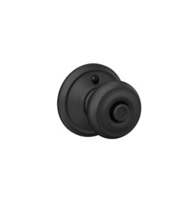 Schlage F40 GEO 622 Georgian Door Knob, Bed & Bath Privacy Lock, Matte Black 18 41v7uQOPI8L