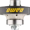 DAMO 3/8 inch Demi Bullnose Half Bullnose Roundover Coarse Diamond Hand Profiler Router Bit Profile Wheel with 5/8-11 Thread for Granite Concrete Marble Countertop Edge 55 41v8UYhptcL