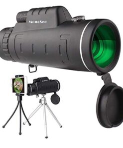 Monocular Telescope by MonoSee | Telescope for Phone, Binocular Scope - Ideal for Hiking, Night Vision, Site Seeing, Camping, Sports, Wildlife, Waterproof, Free Phone Attachment & 2 Tripods. 12x50 17 41v9HwnTwEL