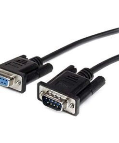 StarTech.com 3m Black Straight Through DB9 RS232 Serial Cable - DB9 RS232 Serial Extension Cable - Male to Female Cable (MXT1003MBK), 10 ft / 3m 5 41vB oJMYrL
