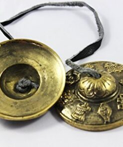 Alternative view of Hand Tuned to Key of Om 2.25 Inch- Tingsha Tibetan Bell (Chimes) Buddhist Lucky Symbols (Medium) 2.5