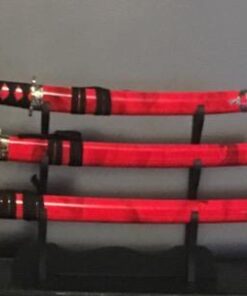 Master Cutlery 3 Piece Marble Red Katana Sword Set 24 41va5Pa 7lL
