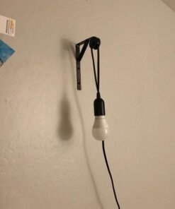 Lightingsky Extension Light Cord Hanging Lantern Pendant Lamp Cord Cable E26 Bulb Socket to 2-Prong US AC Power Cord with On/Off Switch (15 Feet, Black-1 Pack) 15 ft 23 41vp11lZYL