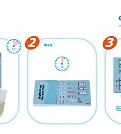 10 Pack Easy@Home 5 Panel Instant Drug Test Kits - Testing Marijuana (THC), COC, OPI 2000, AMP, BZO - Urine Dip Drug Testing - #EDOAP-754 10 Count (Pack of 1) 17 41vtVUu0AQL