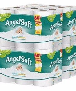 ANGEL SOFT Toilet Paper Bath Tissue, 48 Double Rolls, 260+ 2-Ply Sheets Per Roll 56 41vzi9Lib5L
