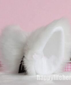 Alternative view of Hot Sweet Lovely Anime Halloween Cosplay Fancy Neko Cat Ears Hair Clip White
