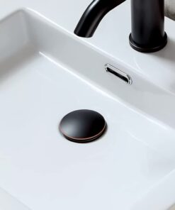 Yodel Faucet Bathroom Sink Drain Stopper Pop up Drain Without Overflow for Vessel Sink Lavatory Vanity,Oil Rubbed Bronze No Overflow Oil Rubbed Bronze 12 41wAjJYkvwL