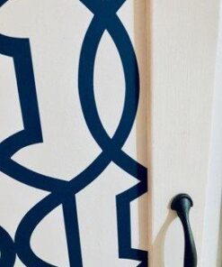 NuWallpaper NU1648 Navy Grand Trellis Peel & Stick Wallpaper, Blue 30 41wWS2GgxL 2