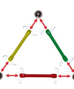 Magz Super 300 Magnetic Building Set consisting of 176 magnetized rods (2.3" Long) and 124 Nickel Plated Steel Balls (0.5" in Diameter) in a Wooden Box, Offered 14 41wXPzhZukL