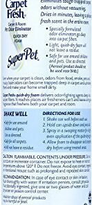 Alternative view of Carpet Fresh Super Pet Carpet and Room Pet Oder Eliminator, Animal Smell remover, No Vacuum Formula, 10.5 OZ [6-pack] blue