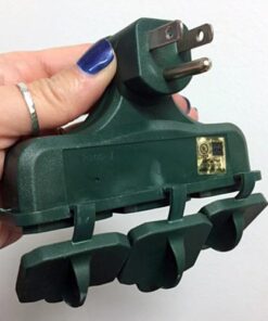 Woods 13270 3-Outlet Adapter, Indoor or Outdoor (Weatherproof), Green (Green) 28 41wuI9AwCdL 1