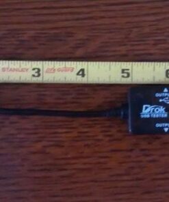 DROK USB Tester, USB-A 2.0 Digital Multimeter Dual USB Output Ports PD QC 3.0 Color LED Display, 7 Modes Capacity Voltage Current Power Voltmeter Ammeter for Laptop Power Bank Solar Panel Black 41 41xS3nbCDSL