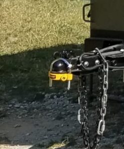 REESE Towpower 72783 Coupler Lock, Adjustable Storage Security, Heavy-Duty Steel, Yellow and Chrome 26 41xWxWbMpWL