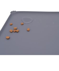 WQYK Pet Food Silicone Mat Waterproof Non-Slip Pet Feeding Mat, Pet Bowl Mat, Pet Feeding Tray for Cats and Dogs 15 41xXi qVZeL