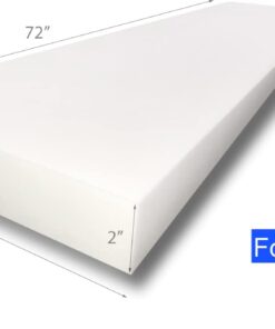 FoamTouch Upholstery Foam 2" x 24" x 72" High Density Cushion, white 2Inch x 24Inch x 72Inch 29 41xYCQjMaBL