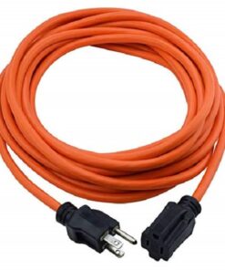 PRIME BRAND Extension Cord, General Use Indoor/Outdoor, 16 AWG, 3-Conductor Grounded, 25', Safety Orange 5 41xbHNPso4L
