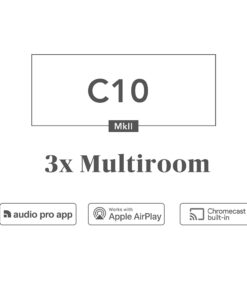 Audio Pro Addon C10 MKII Wireless Speaker | Multi-Room Bluetooth Speaker, Outdoor, Home, Camping, Travel, Beach | Chromecast Built-in, Airplay 2, Spotify Connect Compatible | Black C10 Mkll Black 13 41xkkk0JcRL