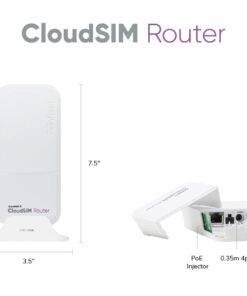 TravelWifi CloudSIM WiFi Router, Supports 2G, 3G, 4G LTE Connection, Unlimited Devices Connectivity, Portable WiFi in 130+ Countries, Weather-Resistant, Plug-&-Play Internet Router, Includes 6GB Data 12 41xoC71dGGL