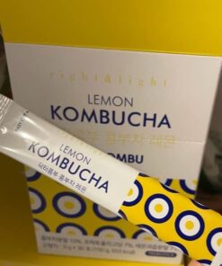 KOMBUCHA Lemon Kombucha Tea, 30 sticks x 5 grams, Zero Sugar, Sparkling Fermented Powdered Mix, Live Probiotics & Prebiotics, Healthy Drinks, Product of Korea 77 41y3sSl1IzL
