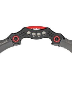 TAC Force TF-669 Series Assisted Opening Tactical Double-Blade Folding Knife, 5-1/4-Inch Closed Black 20 41yDBJ5StNL